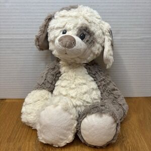 DEMDACO Mellow Fellows Puppy Chip Plush Toy 13" Stuffed Animal NWT White Dog